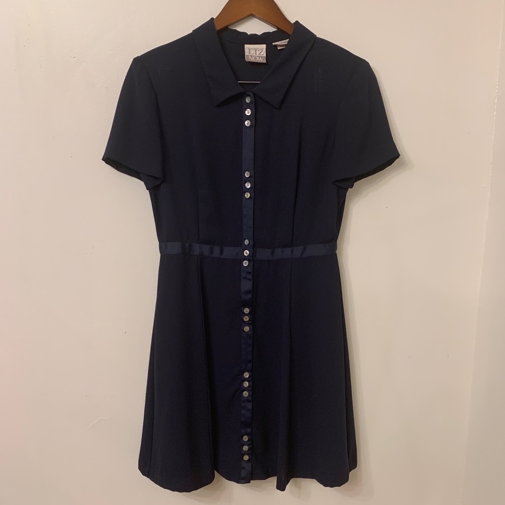 Liz Clairbourne Navy Dress, Size 8